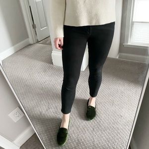 J. Crew black toothpick cropped jeans